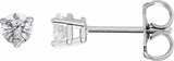 14K White Gold 1/3 CTW Natural Diamond Earrings
