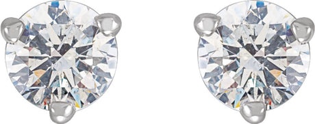 14K White 1/3 CTW Natural Diamond Earrings