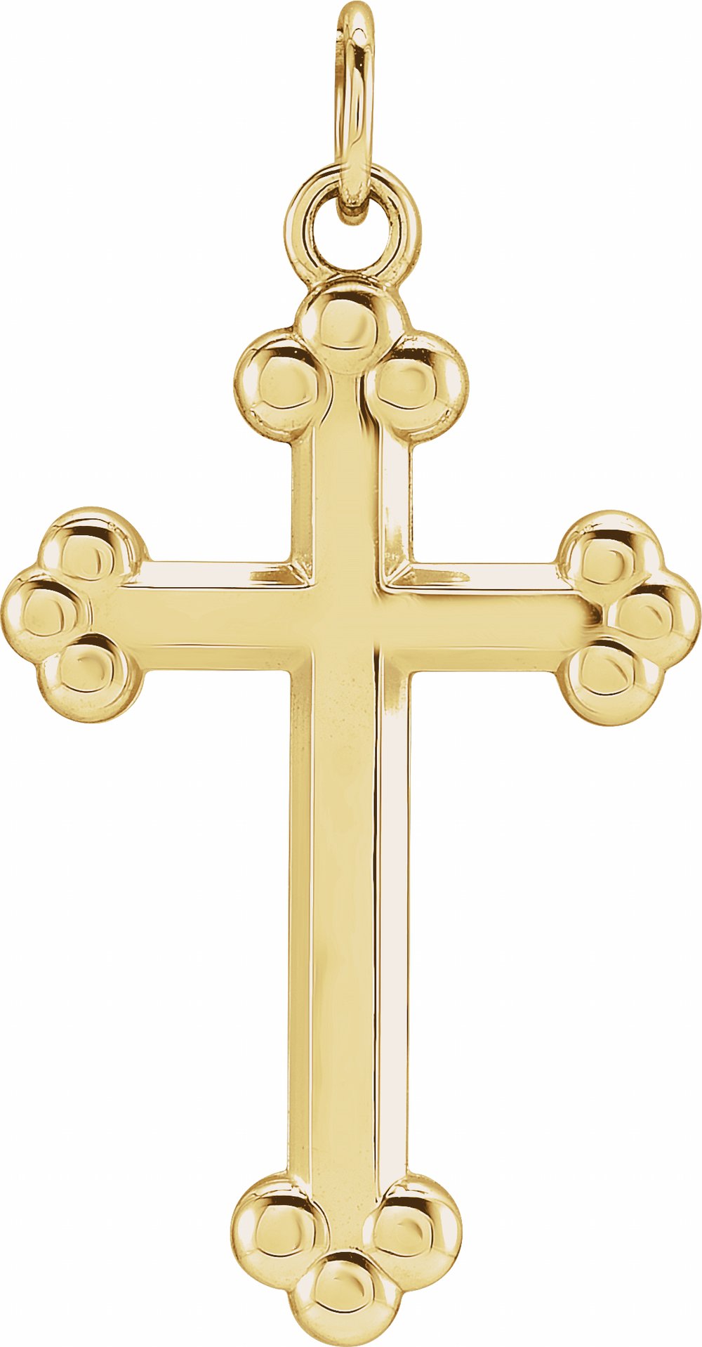 14K Yellow Cross Pendant