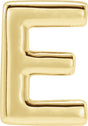 14K Yellow Gold Block Initial E Slide Pendant