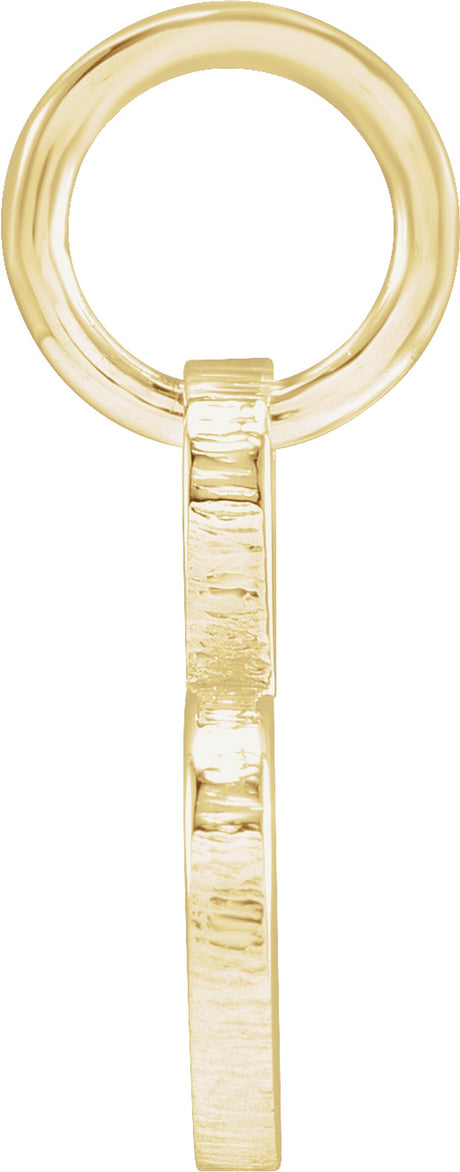 14K Yellow Gold Be Posh® Engravable Heart Pendant