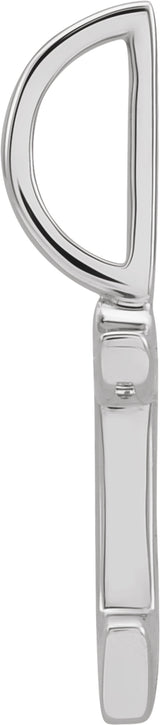 14K White Gothic Initial A Charm/Pendant