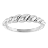 Sterling Silver Rope Dome Ring