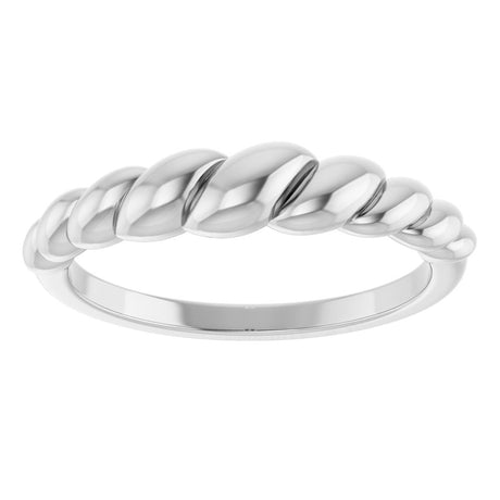 Sterling Silver Rope Dome Ring