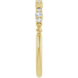 14K Yellow Gold 1/6 CTW Natural Diamond Anniversary Band