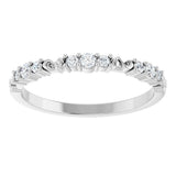 14K White Gold 1/6 CTW Natural Diamond Anniversary Band