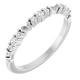 14K White Gold 1/6 CTW Natural Diamond Anniversary Band