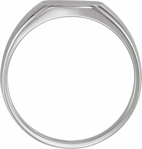 Sterling Silver 10 mm Signet Ring
