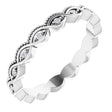 14K White .06 CTW Natural Diamond Eternity Band Size 7