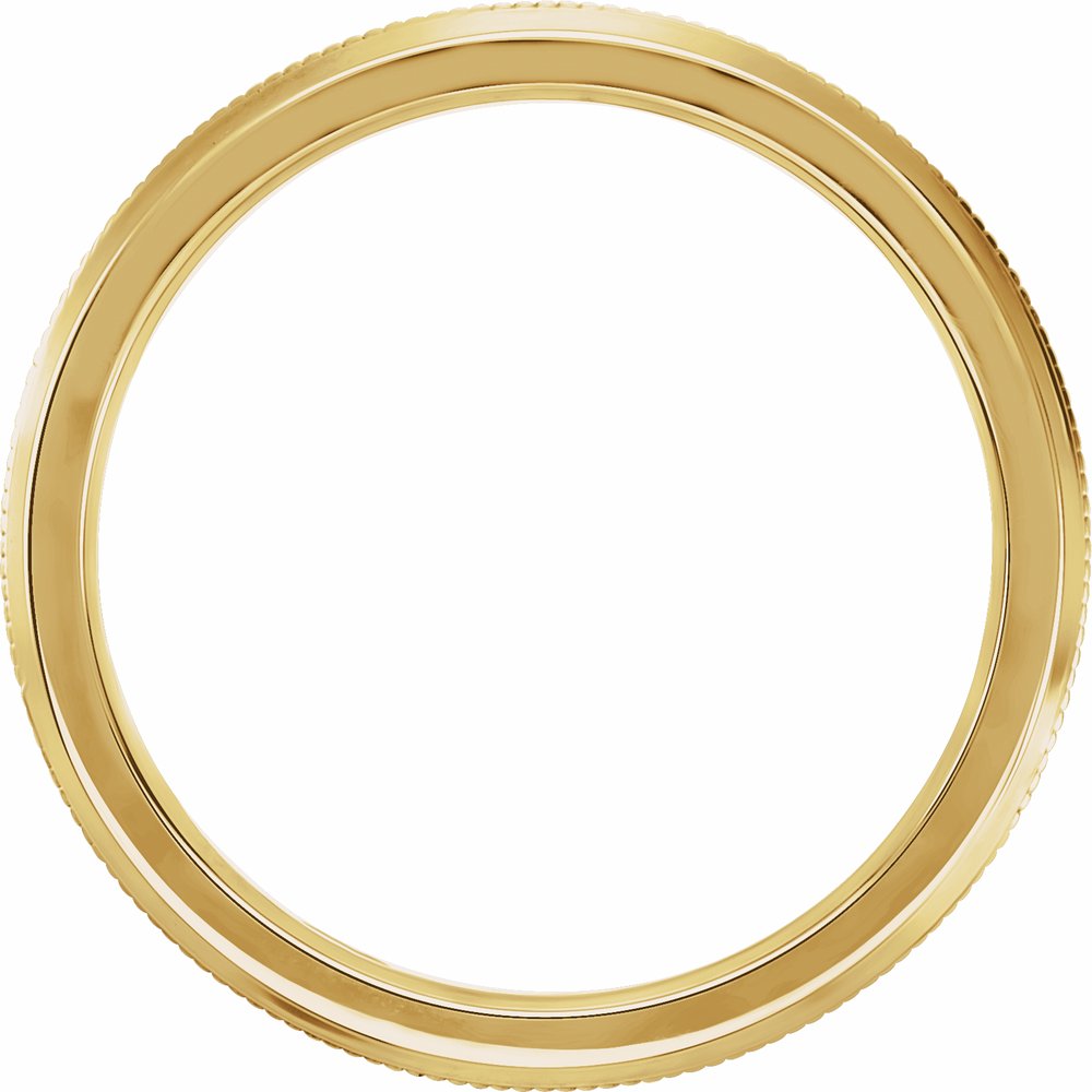 18K Yellow Gold 2.5 mm Knife Edge Band Size 5