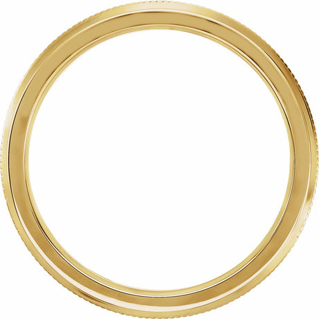 18K Yellow Gold 2.5 mm Knife Edge Band Size 5