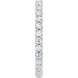 14K White 9/10 CTW Lab-Grown Diamond Eternity Band Size 7