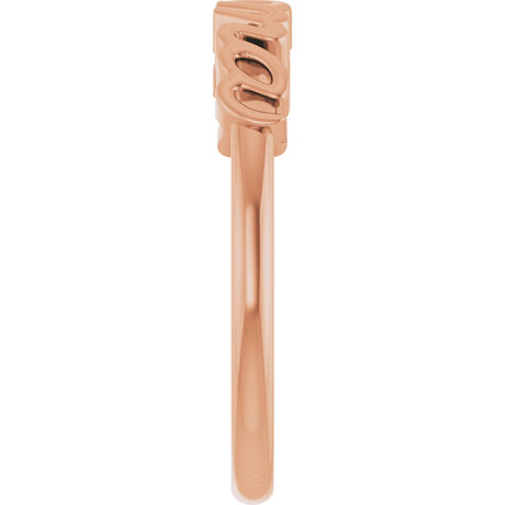 14K Rose Gold Mama Ring 