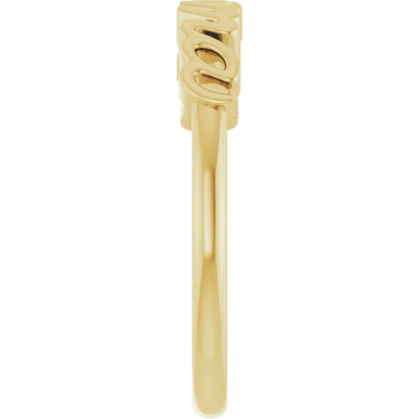10K Yellow Gold Mama Ring
