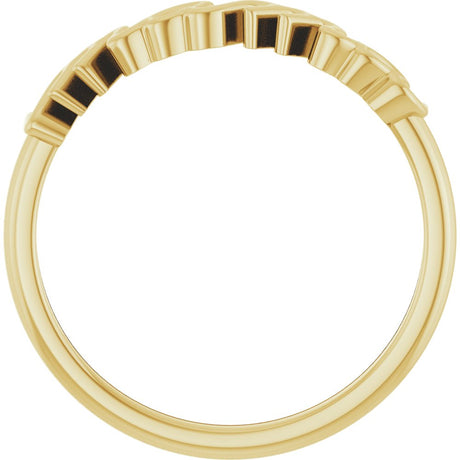 14K Yellow Gold Mama Ring