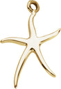 14K Yellow Starfish Dangle