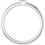 Sterling Silver 1/10 CT Natural Diamond Stackable Ring