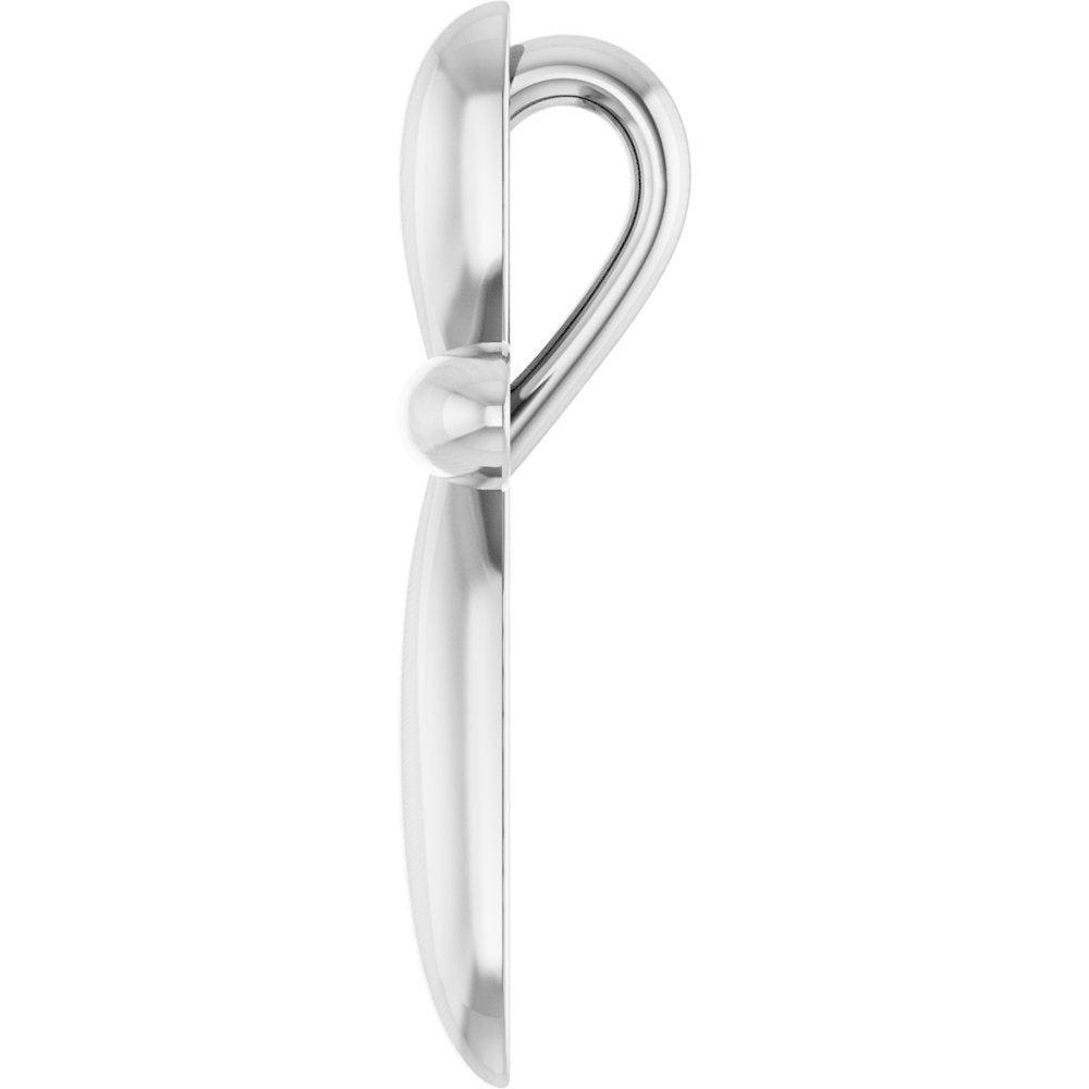 Sterling Silver 17x13 mm Cross 16-18" Necklace