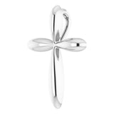 Sterling Silver 17x13 mm Cross 16-18" Necklace