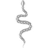 Sterling Silver 19.5x6.7 mm Snake Pendant