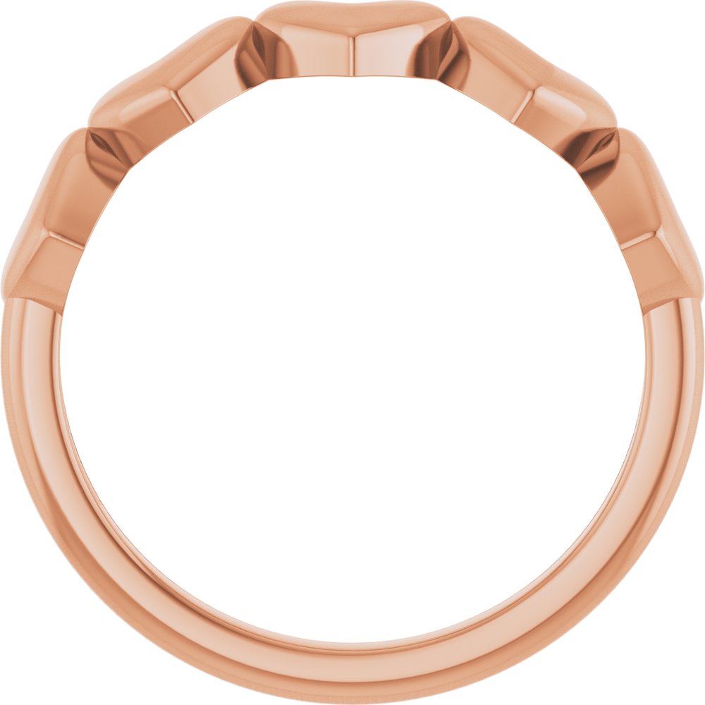 14K Rose Gold Heart Ring