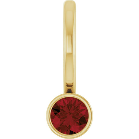 14K Yellow Natural Mozambique Garnet Pendant/Charm