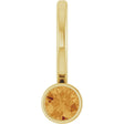 14K Yellow Natural Citrine Charm/Pendant