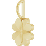14K Yellow Gold Four-Leaf Clover Charm/Pendant