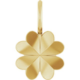 14K Yellow Gold Four-Leaf Clover Charm/Pendant
