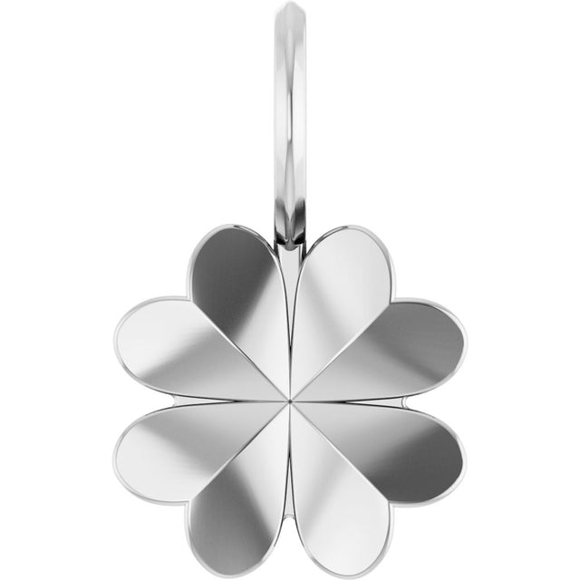 Sterling Silver Four-Leaf Clover Charm/Pendant