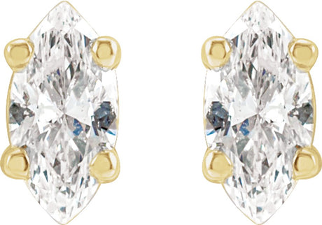 14K Yellow 1/6 CTW Natural Diamond Earrings