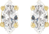 14K Yellow Gold 1/8 CTW Natural Diamond Earrings