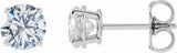 14K White Gold 3 CTW Lab-Grown Diamond Earrings