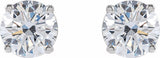 14K White Gold 3 CTW Lab-Grown Diamond Earrings