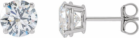 14K White Gold 1/5-1 CTW Lab-Grown Diamond 4-Prong Stud Selling System