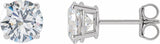 14K White Gold 1/3-2 CTW Lab-Grown Diamond 4-Prong Stud Selling System