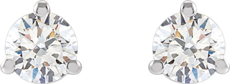 14K White Gold 1/8 CTW Lab-Grown Diamond Stud Earrings