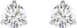 14K White 1/6 CTW Lab-Grown Diamond Stud Earrings