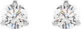 14K White 1/8 CTW Lab-Grown Diamond Stud Earrings