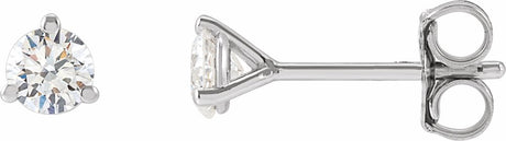 14K White Gold 1/8 CTW Lab-Grown Diamond Stud Earrings