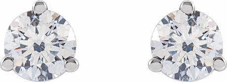 14K White 1/2 CTW Lab-Grown Diamond Stud Earrings