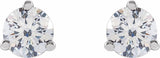 14K White Gold 1/2 CTW Lab-Grown Diamond Stud Earrings