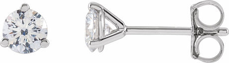 14K White 1/2 CTW Lab-Grown Diamond Stud Earrings