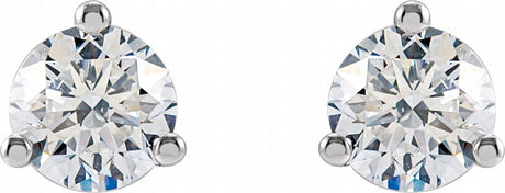 14K White Gold 5/8 CTW Lab-Grown Diamond Stud Earrings