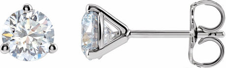 14K White Gold 1 CTW Lab-Grown Diamond Stud Earrings