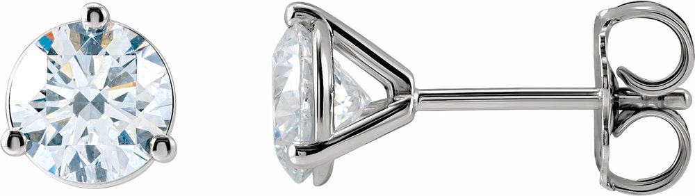 14K White Gold 1 1/5 CTW Lab-Grown Diamond Stud Earrings