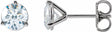 14K White Gold 1 1/5 CTW Lab-Grown Diamond Stud Earrings