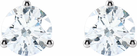 14K White 1 1/2 CTW Lab-Grown Diamond Stud Earrings