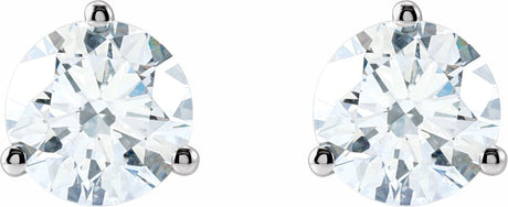 14K White 1 5/8 CTW Lab-Grown Diamond Stud Earrings