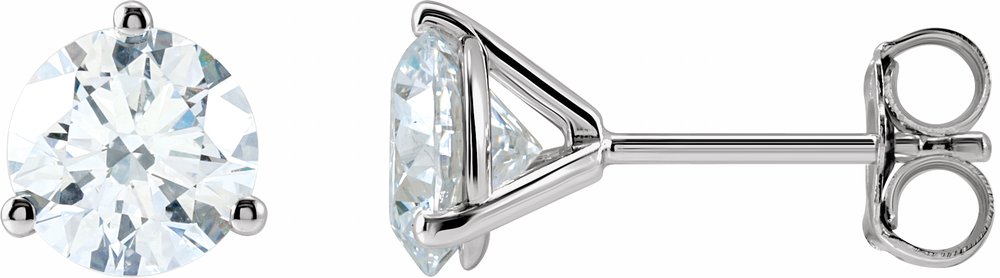 14K White 1 1/2 CTW Lab-Grown Diamond Stud Earrings